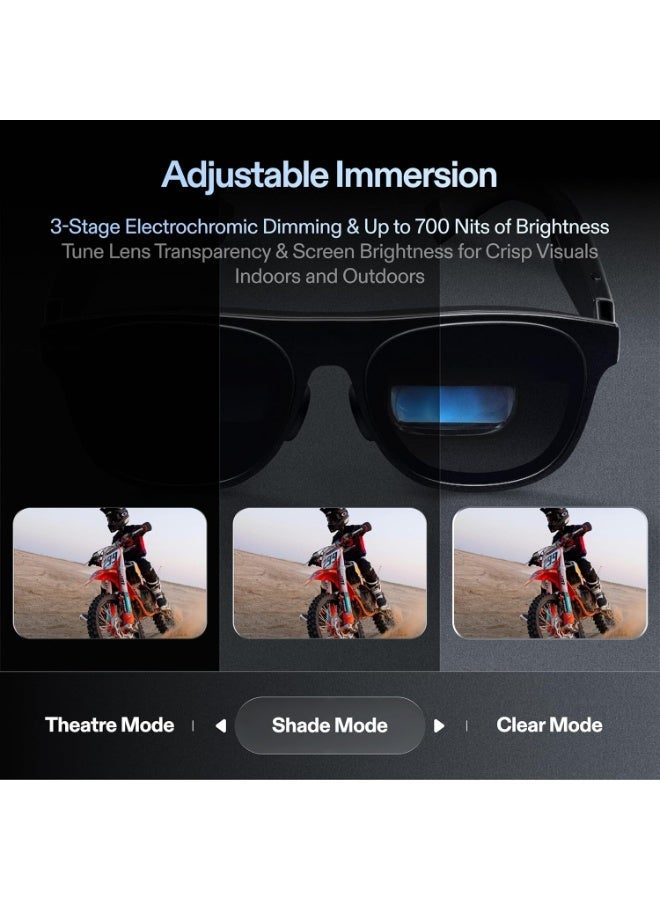 XREAL One Pro L Size AR Glasses with X1 Chip, 3 DoF, 171" 57°FOV 120Hz, BOSE Audio, Sony OLED, 3 Mode Dimming, Compatible with PS5, Nintendo Switch 2, iPhone 16/15, Steam Deck, PC, Android & iOS - Image 2